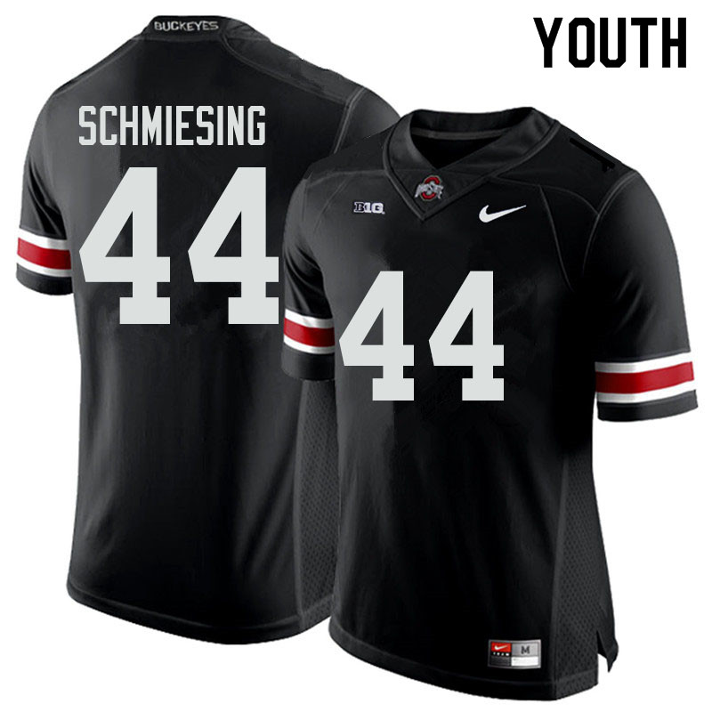 Ohio State Buckeyes Ben Schmiesing Youth #44 Black Authentic Stitched College Football Jersey